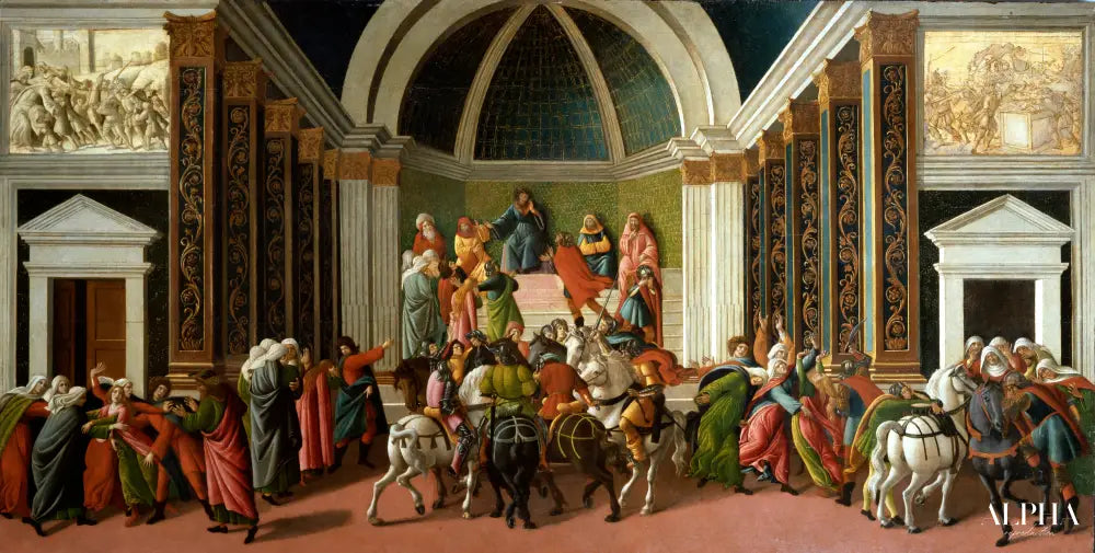 Histoire de la Virginie - Sandro Botticelli - Reproductions de tableaux et peintures haut de gamme