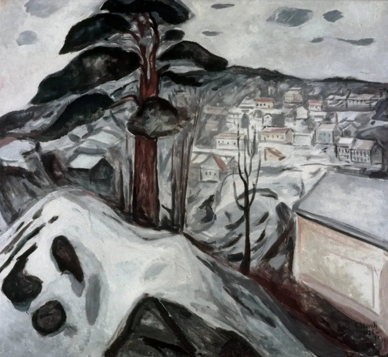 Vinter i Kragerø - Edvard Munch