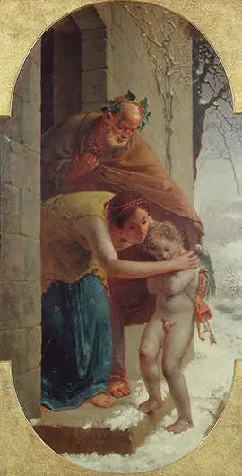 Vinter (Iskaldt Cupidon) - Jean-François Millet