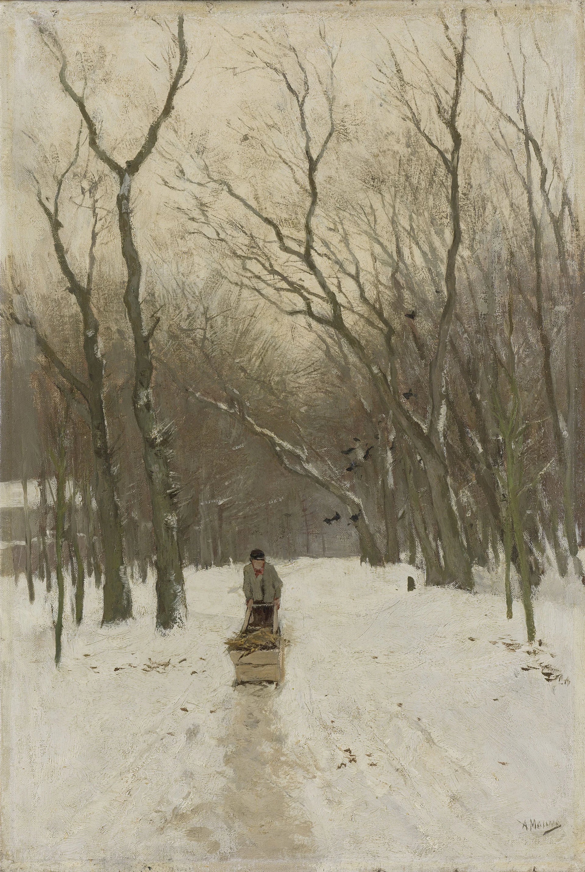 L'hiver dans les bois de Scheveningen - Anton Mauve