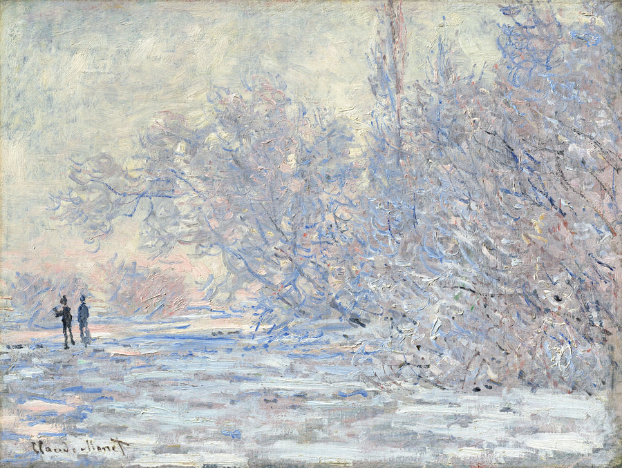 Vinter i Giverny - Claude Monet