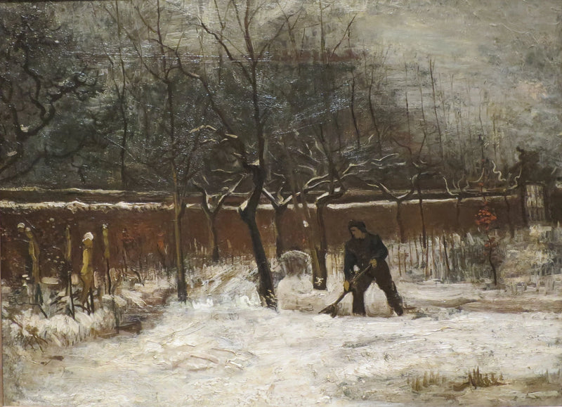 Vinter (Prestekontorets hage under snøen) - Vincent van Gogh