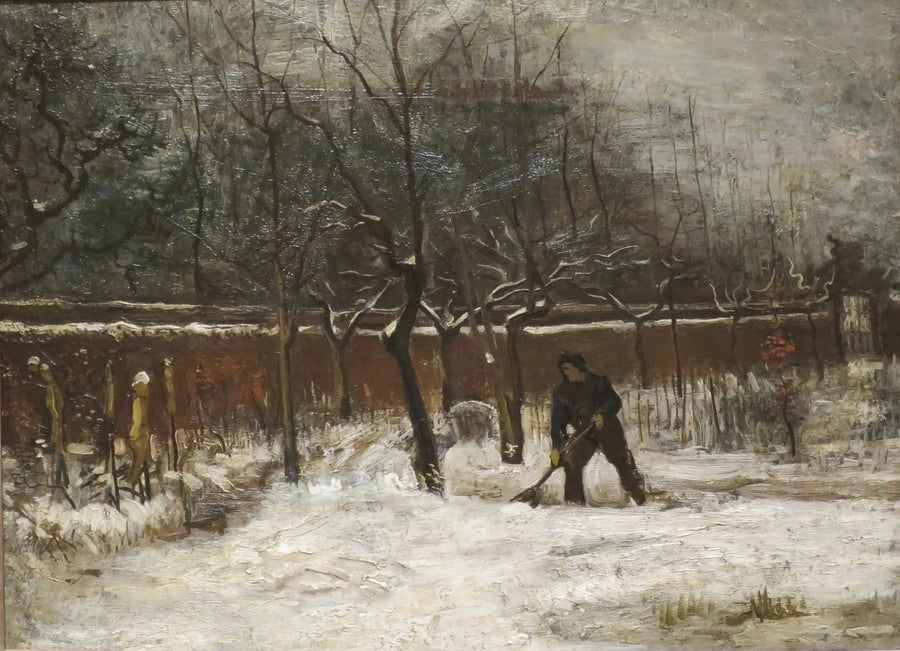 Vinter (Prestekontorets hage under snøen) - Vincent van Gogh