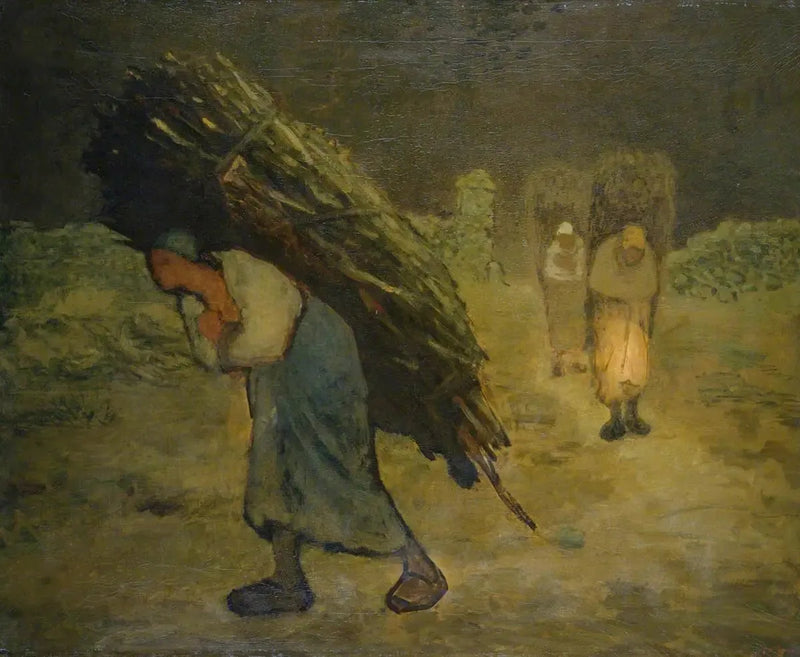 Vinter, samlerne av homofile - Jean-François Millet