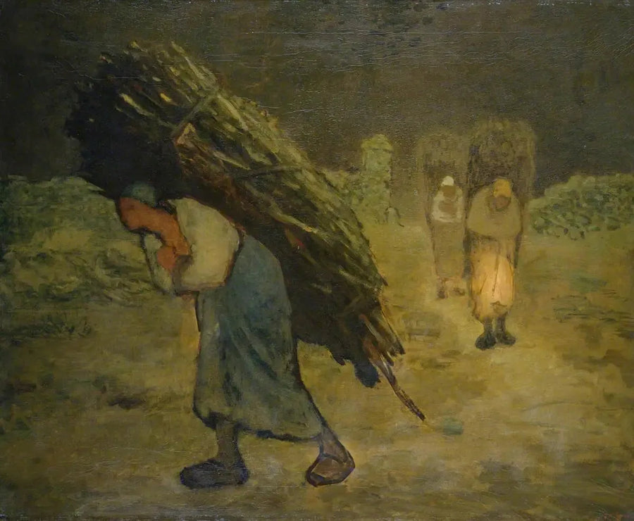 Vinter, samlerne av homofile - Jean-François Millet