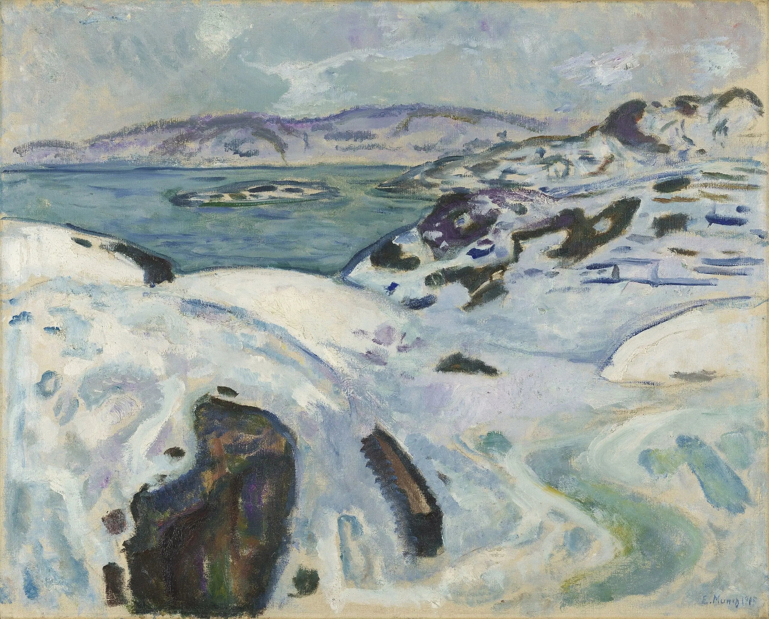 Hiver sur la côte - Edvard Munch - Alpha Reproduction