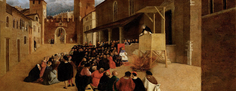 Homili av Saint Dominique i Recanati - Lorenzo Lotto