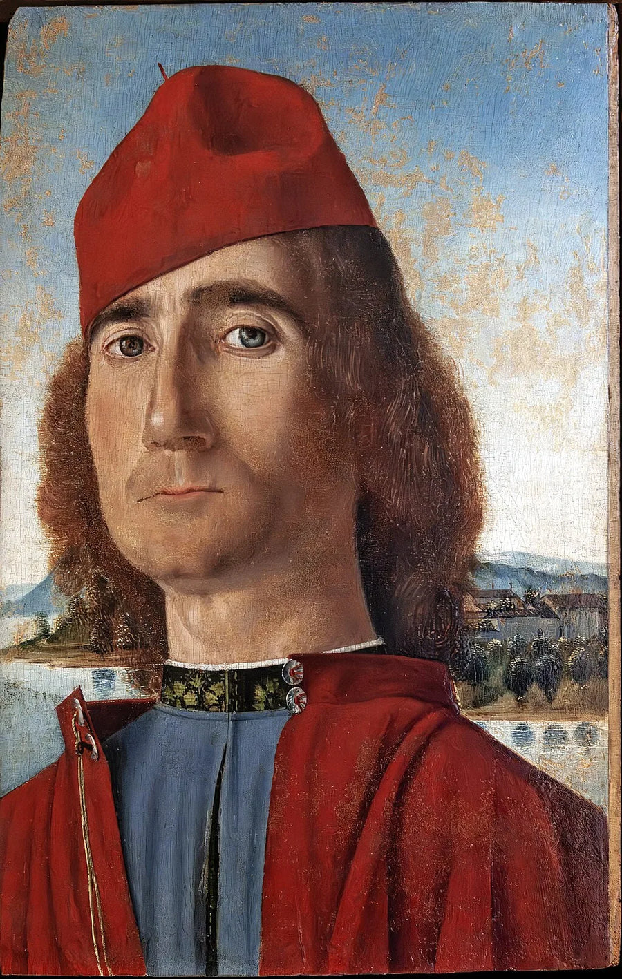 Mann med rød beret - Vittore Carpaccio