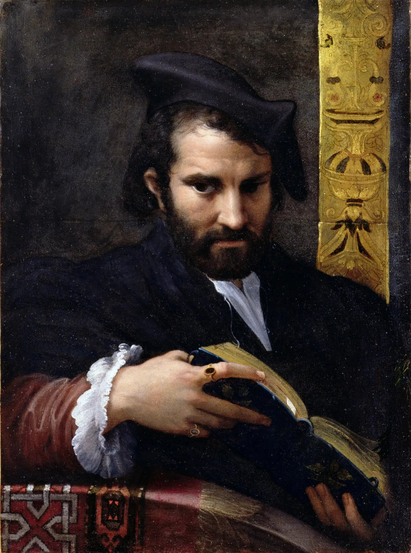 Mann med en bok - Parmigianino