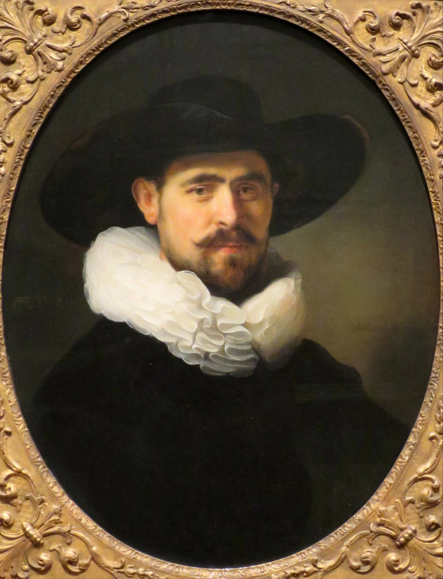 Portrett av en skjeggete mann med en bredbremmet hatt, sannsynligvis Pieter Seijen (1592-1652) - Rembrandt