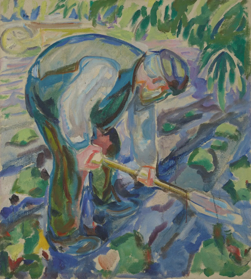 Mann som graver - Edvard Munch