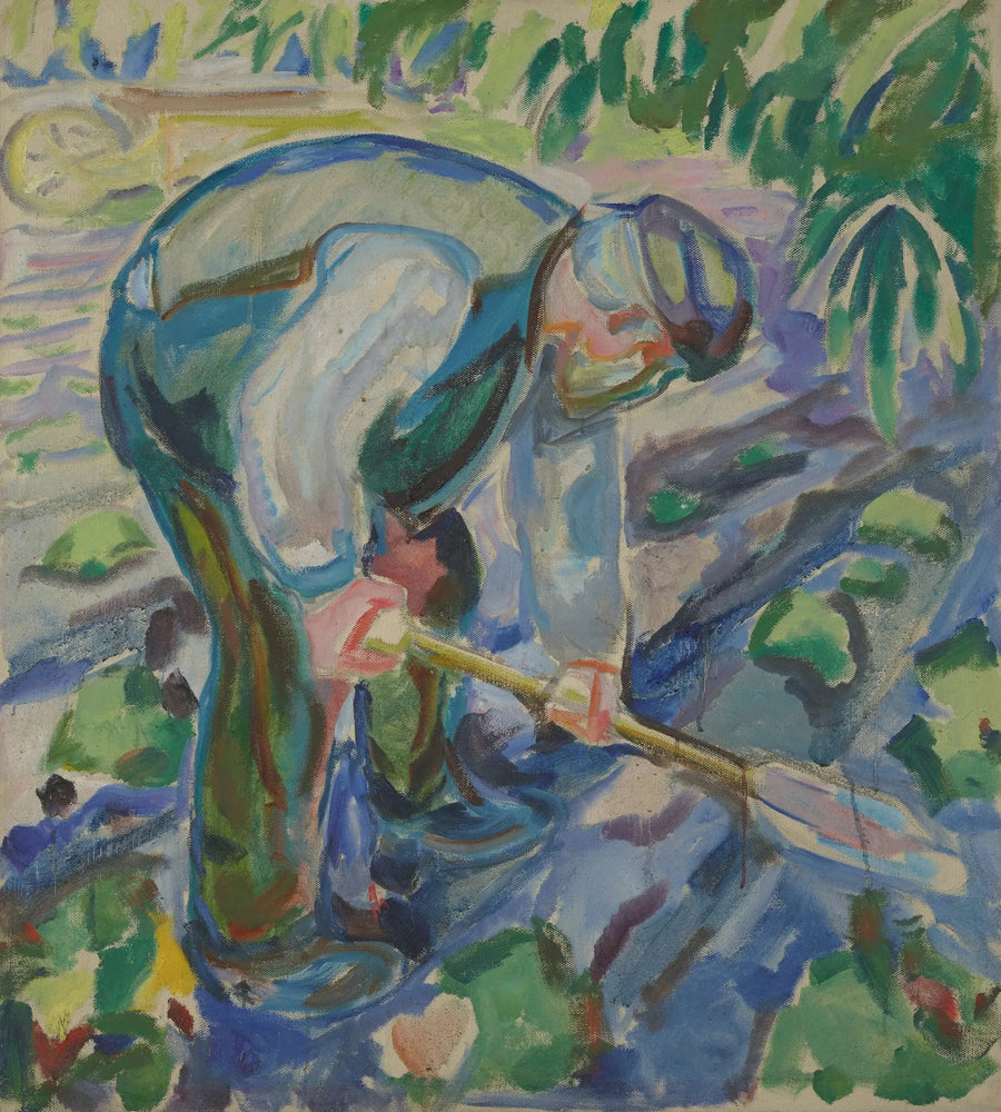 Mann som graver - Edvard Munch