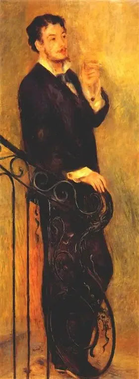Mann i en trapp - Pierre-Auguste Renoir