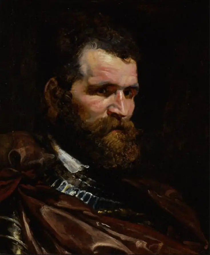 Mann i rustning - Peter Paul Rubens