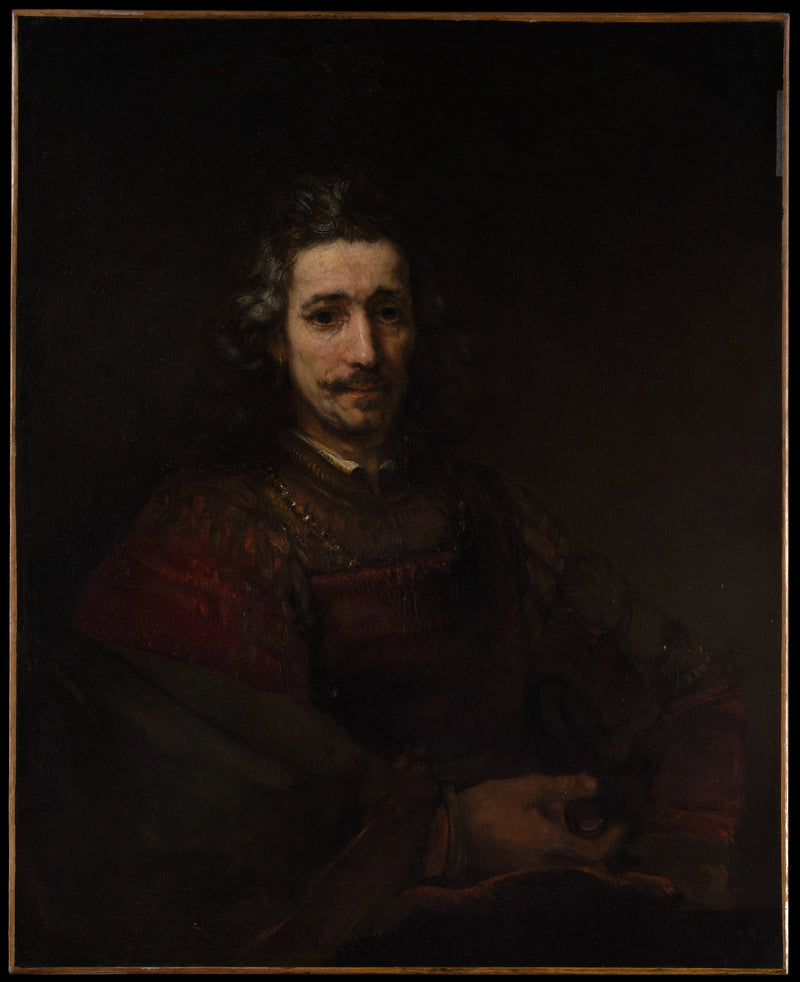 Mannen med forstørrelsesglass - Rembrandt