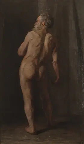 Stående naken mann - Piet Mondrian
