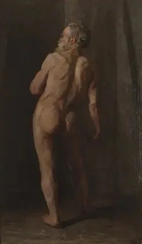 Stående naken mann - Piet Mondrian