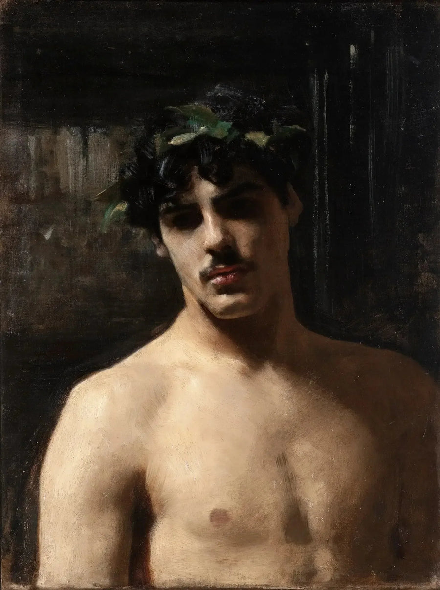 Mann med laurbær - John Singer Sargent
