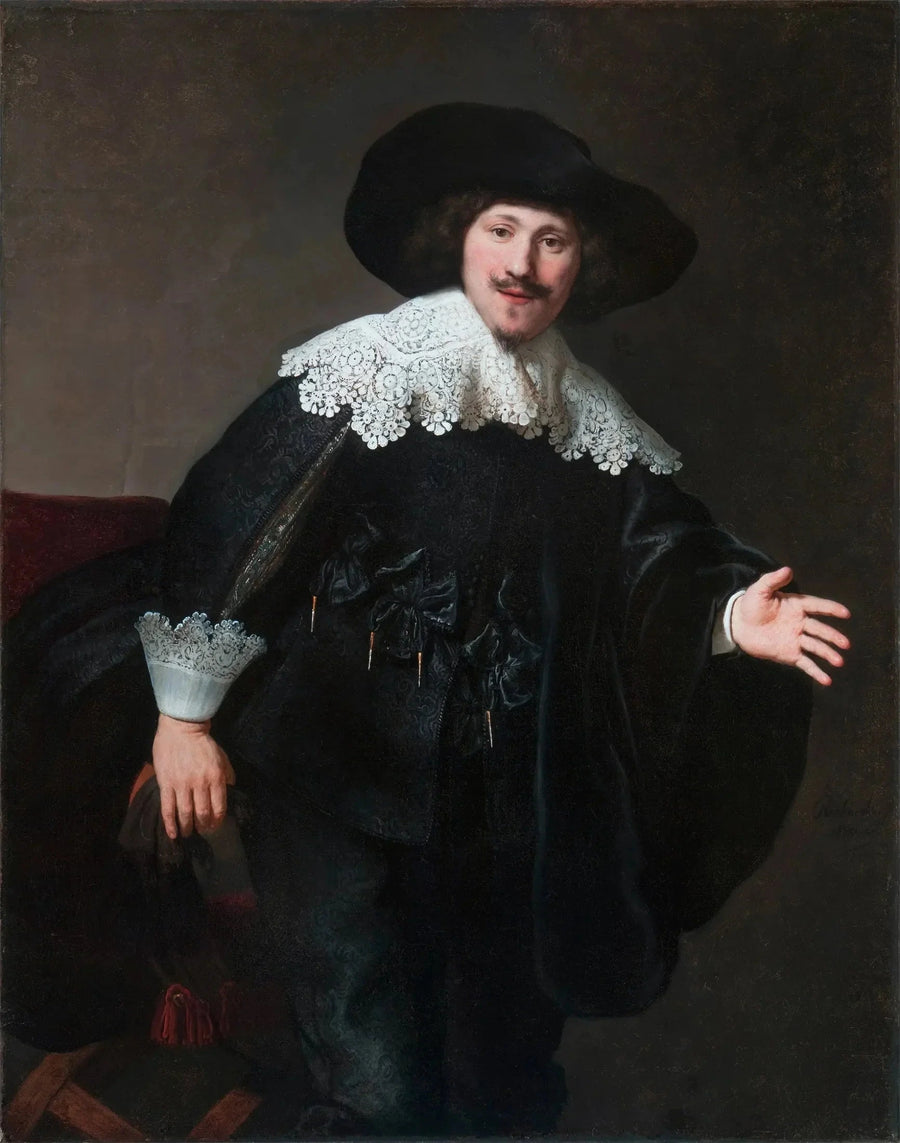Portrett av en mann som reiser seg fra setet - Rembrandt