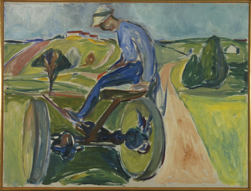 Mann på høstemaskin - Edvard Munch