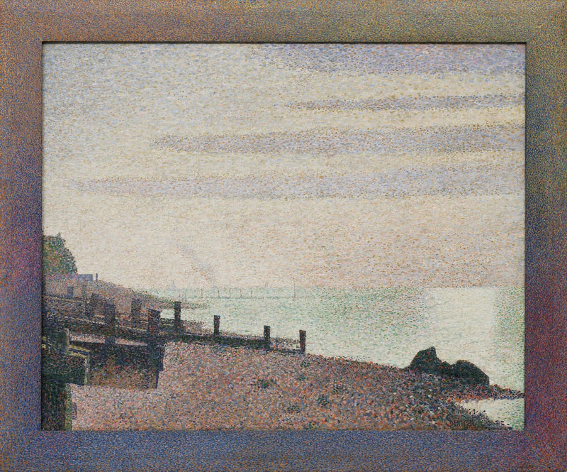 Honfleur, en kveld, munningen av Seinen - Georges Seurat