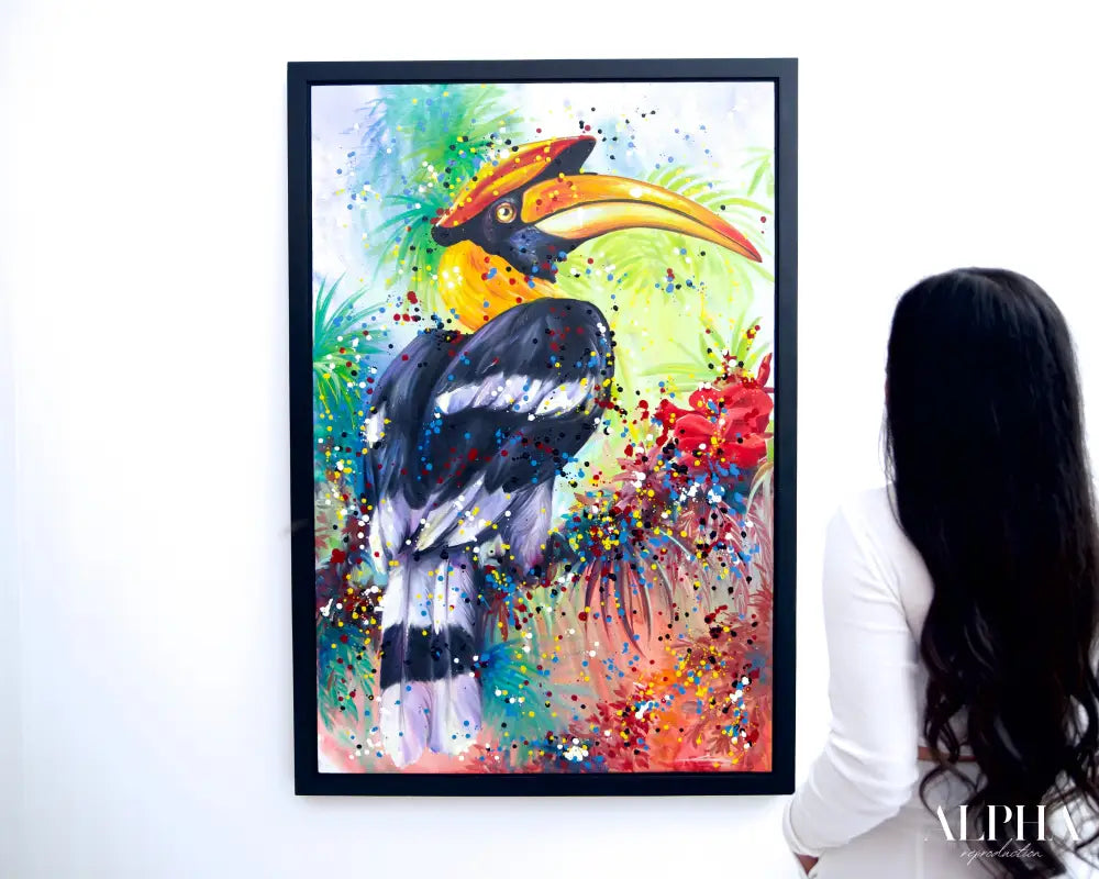 Hornbill Pop Art - Banlay | 80 X 120 cm Reproductions de tableaux à la peinture à l’huile