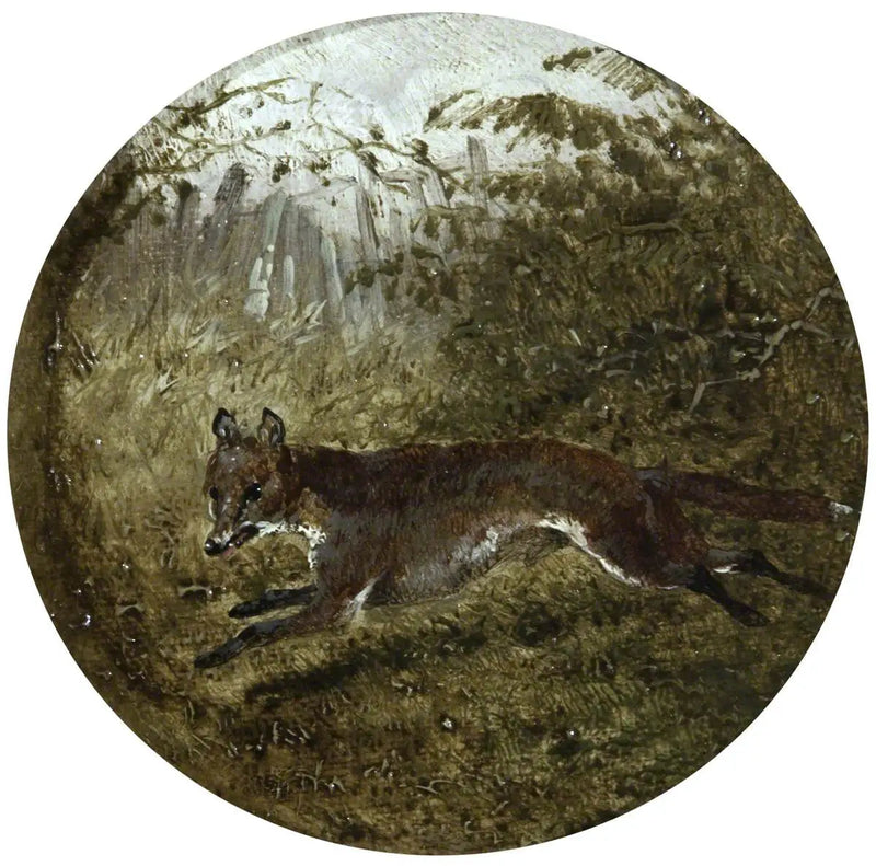 Åtte sirkulære jaktscener på rev: Flukten av reven - John Frederick Herring, Sr.

Source:
Huit scènes circulaires de chasse au renard : la fuite du renard - John Frederick Herring, Sr.