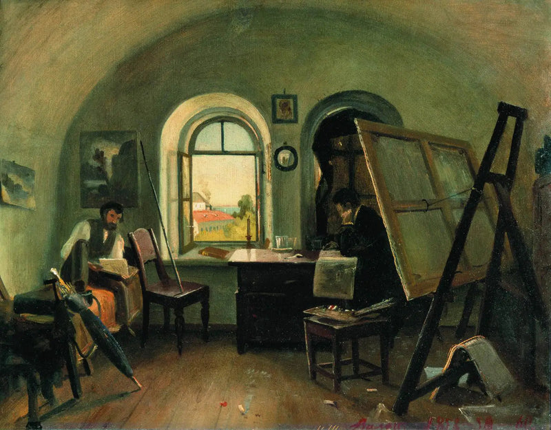 I. I. Shishkin og A. V. Gine i studioet på øya Valaam - Ivan Chichkine

Source:
I. I. Shishkin et A. V. Gine dans le studio sur l'île de Valaam - Ivan Chichkine