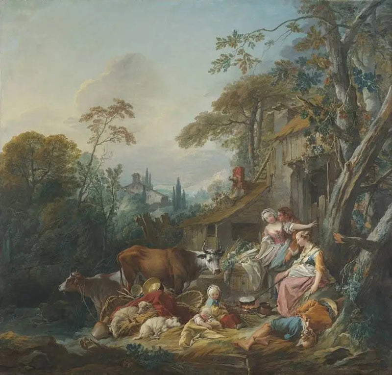 Landlig idyll - François Boucher