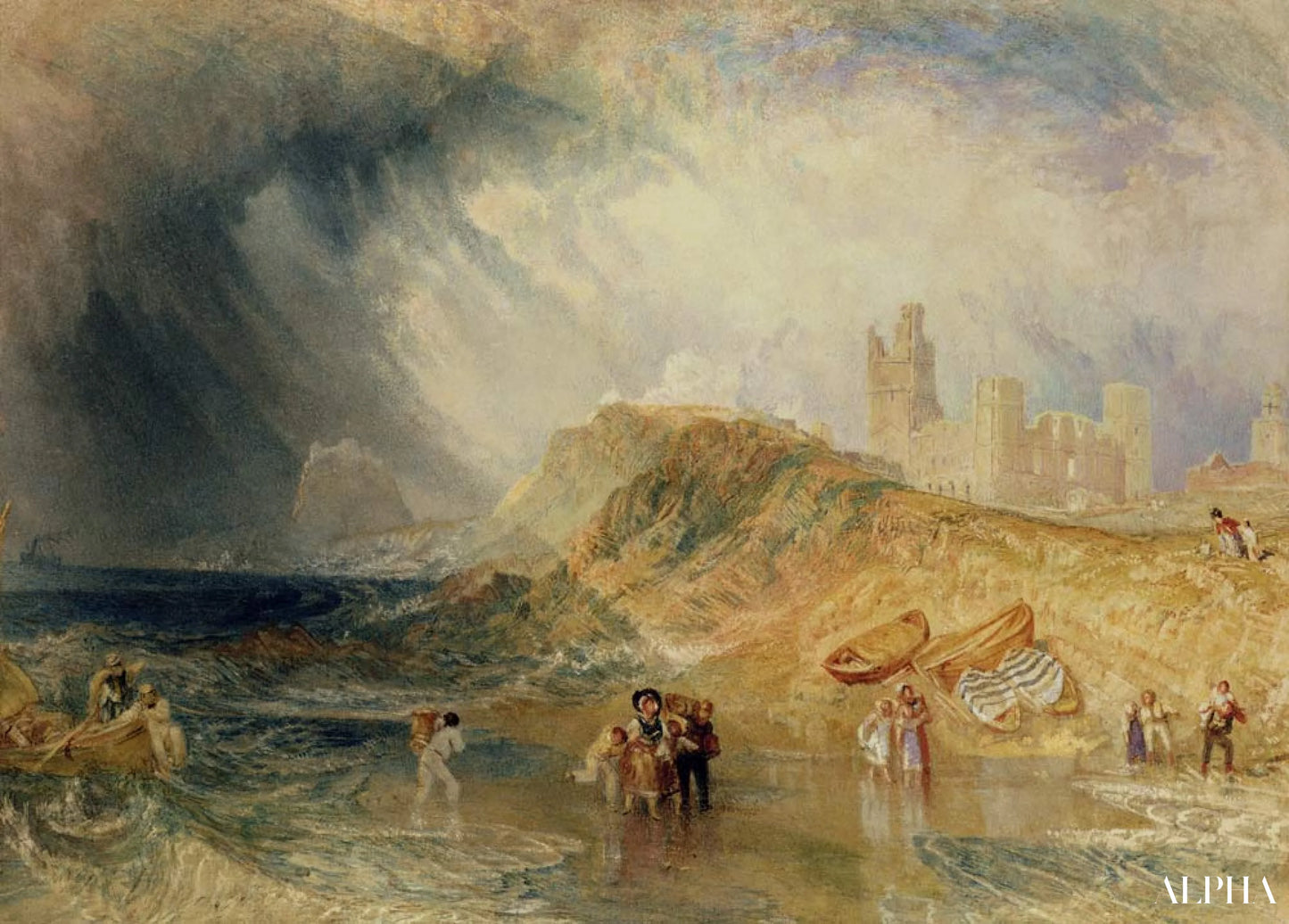 Île Sainte - William Turner - Høykvalitets reproduksjoner av malerier og bilder