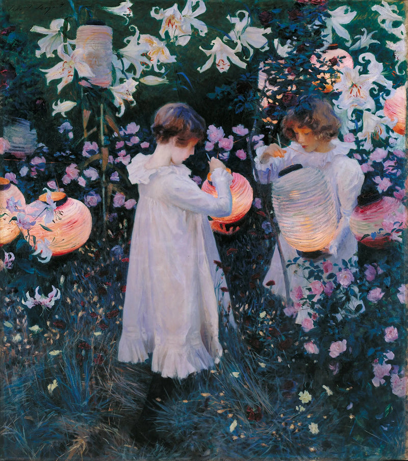 Nellik, Lilje, Lilje, Rose - John Singer Sargent