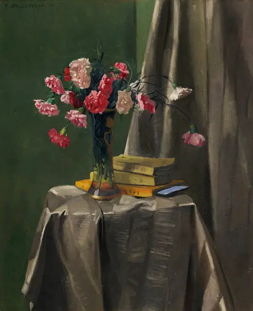 Roser og bøker - Félix Vallotton

Source:
Œillets roses et livres - Félix Vallotton