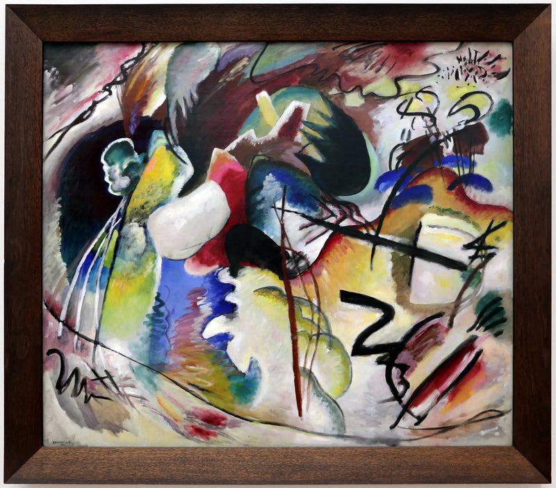 Bilde med en hvit form - Vassily Kandinsky