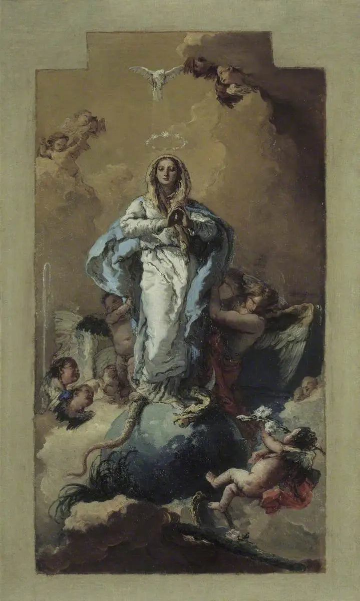Ubesmittet unnfangelse - Giovanni Battista Tiepolo