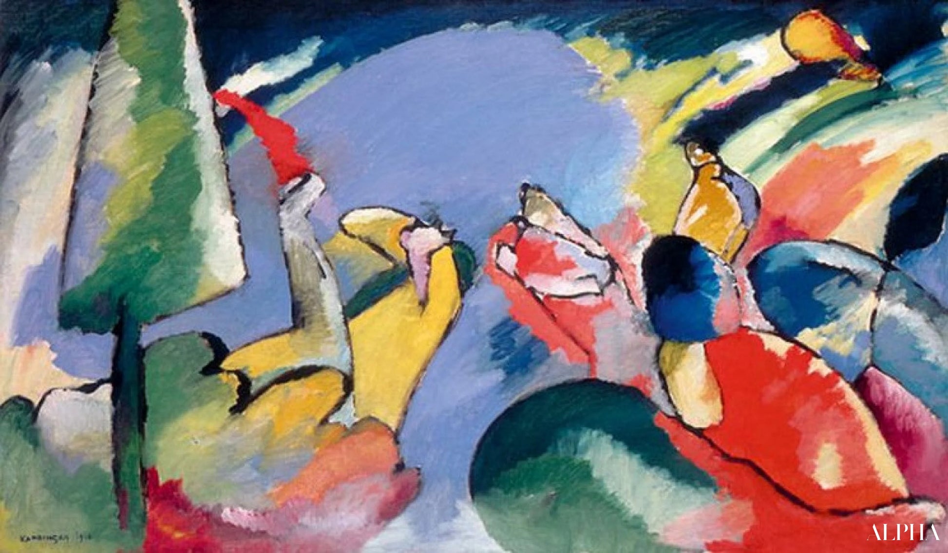 Improvisasjon 14 II - Vassily Kandinsky - Høykvalitets reproduksjoner av malerier og bilder