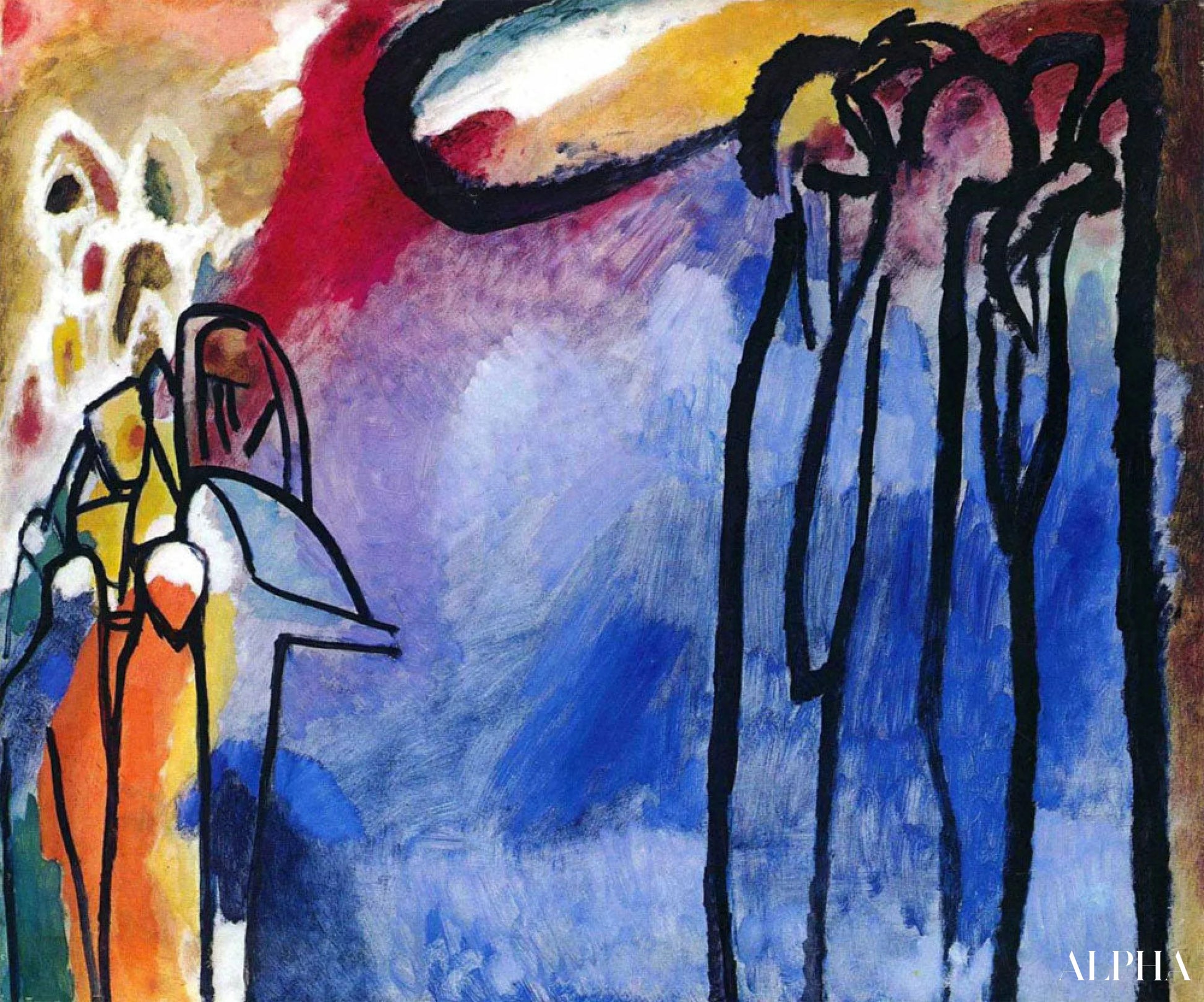 Improvisasjon 19 - Vassily Kandinsky - Høykvalitets reproduksjoner av malerier og bilder