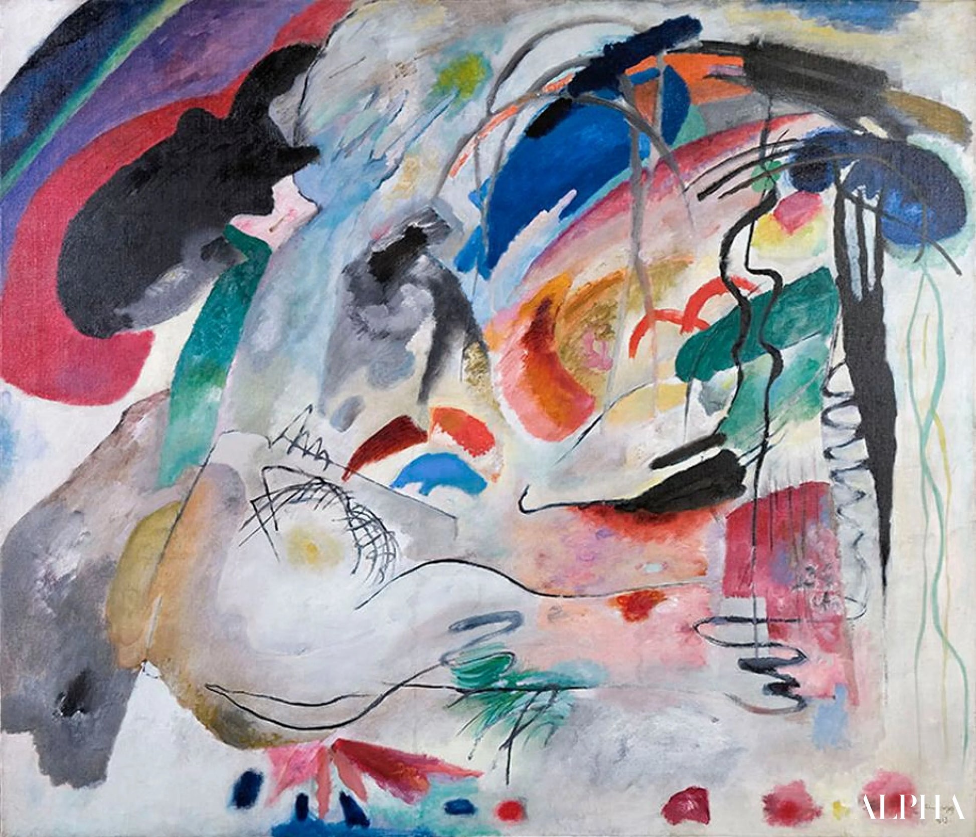 Improvisasjon - Vassily Kandinsky - Høykvalitets reproduksjoner av malerier og bilder
