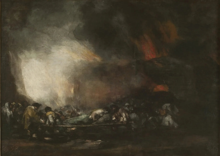Brann på et sykehus - Francisco de Goya