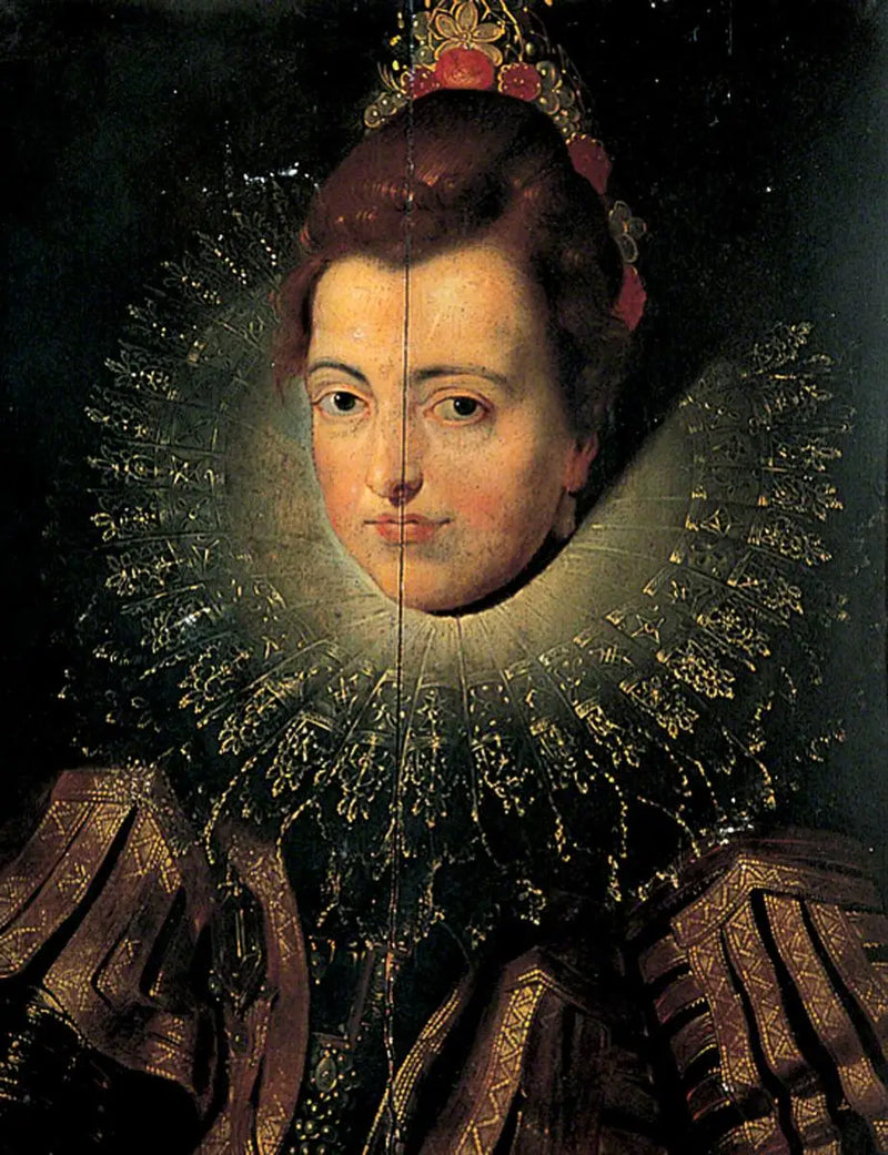 Infante Isabelle Claire Eugénie d'Espagne (1566-1633), østerriksk ærkehertuginne

Source:
Infante Isabelle Claire Eugénie d'Espagne (1566-1633), archiduchesse d'Autriche - Frans Pourbus the Younger