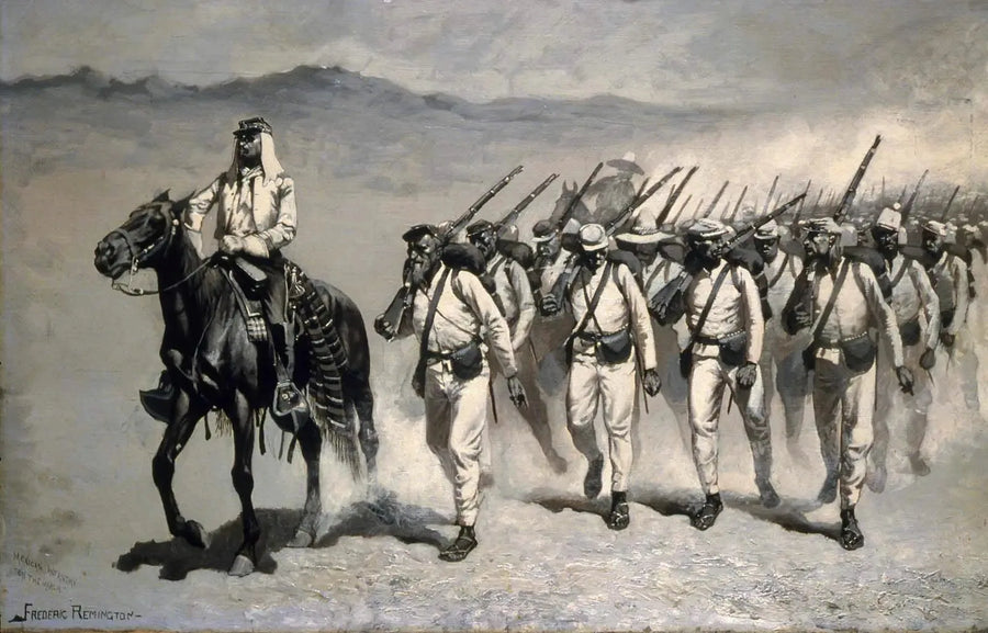 Meixicansk infanteri « På farten » - Frederic Remington

Source:
Infanterie mexicaine « En marche » - Frederic Remington