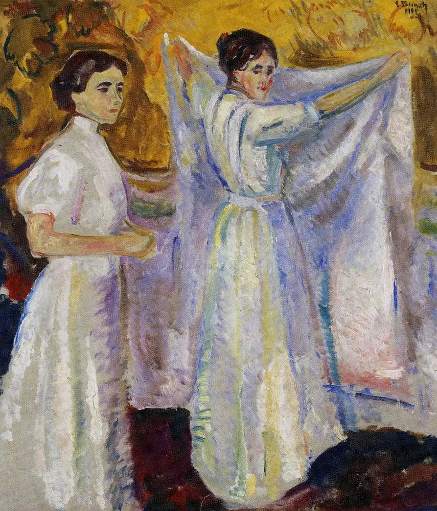 Leie sykepleiere et ark - Edvard Munch