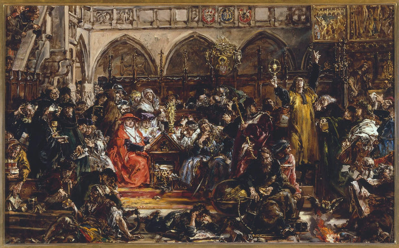Innflytelse fra universitetet på landet, ifølge serien «Historie om sivilisasjonen i Polen» - Jan Matejko

Source:
Influence de l'université sur le pays, d'après la série « Histoire de la civilisation en Pologne » - Jan Matejko