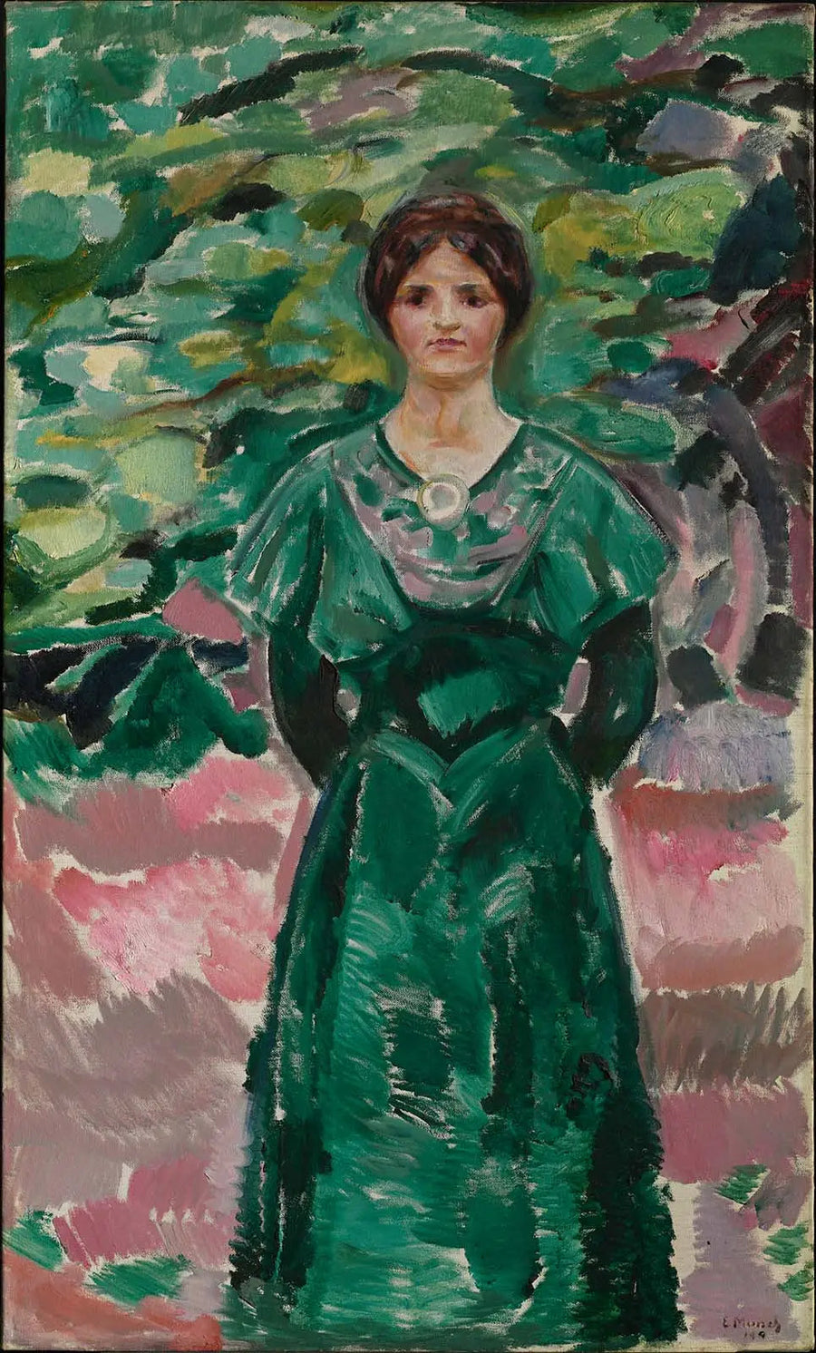 Ingeborg i grønt - Edvard Munch