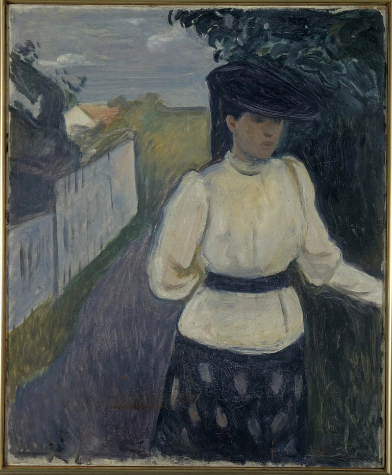 Inger i en hvit bluse - Edvard Munch