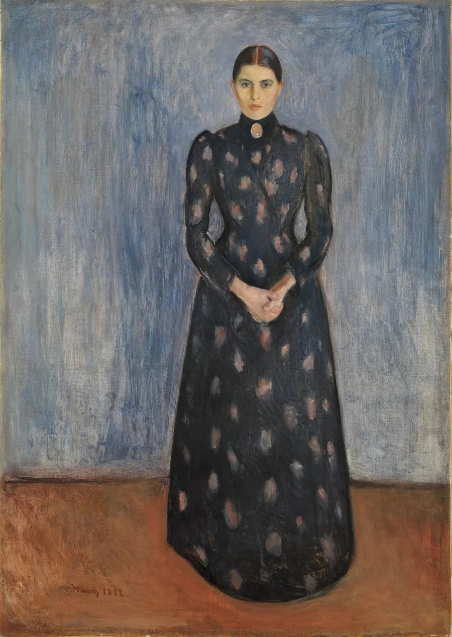 Inger i svart og lilla - Edvard Munch