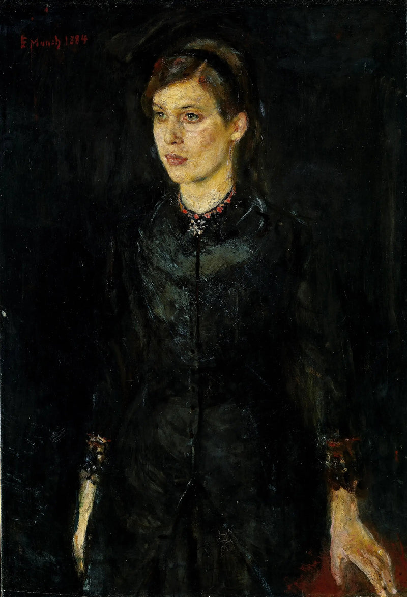 Inger Munch i svart - Edvard Munch