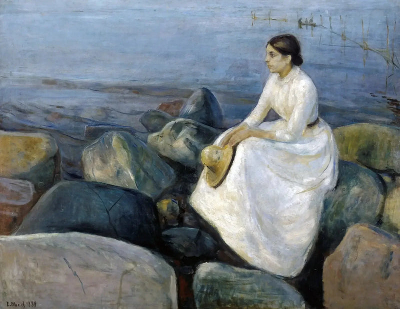 Inger på stranden - Edvard Munch