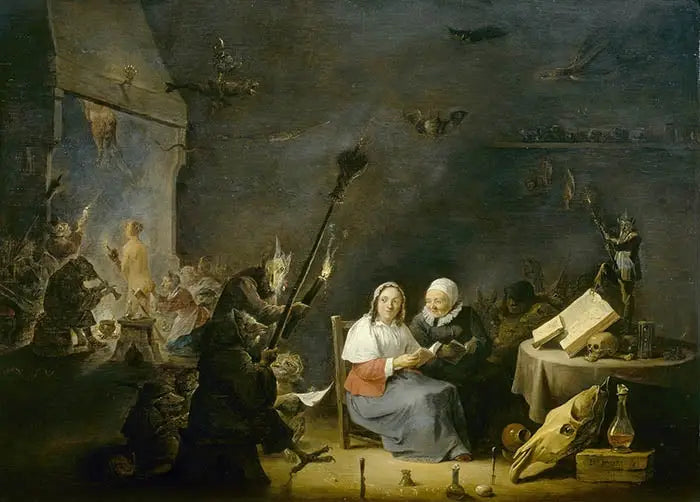 Trollkvinneens begynnelse - David Teniers den Yngre

Source:
Initiation de la sorcière - David Teniers le Jeune