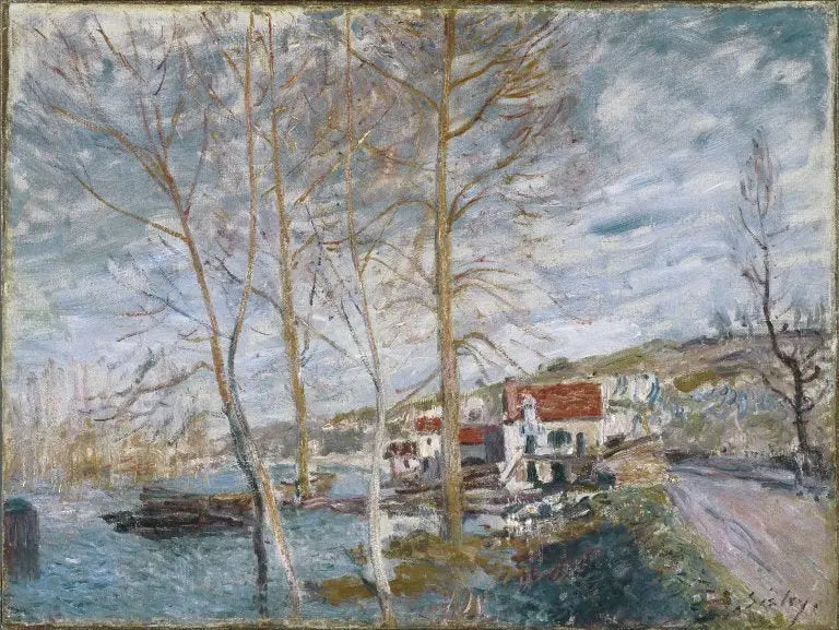 Flom i Moret - Alfred Sisley