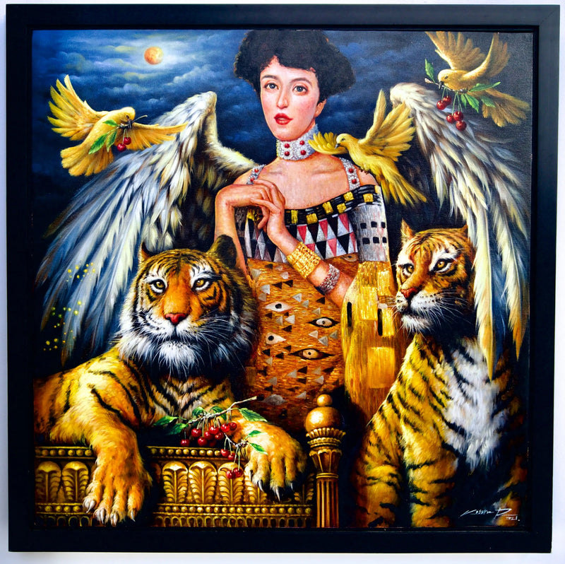 Inspirasjon fra Adele Bloch-Bauer | 80 x 80 cm